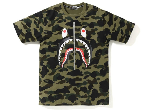 BAPE SHARK TEE "GREEN CAMO"