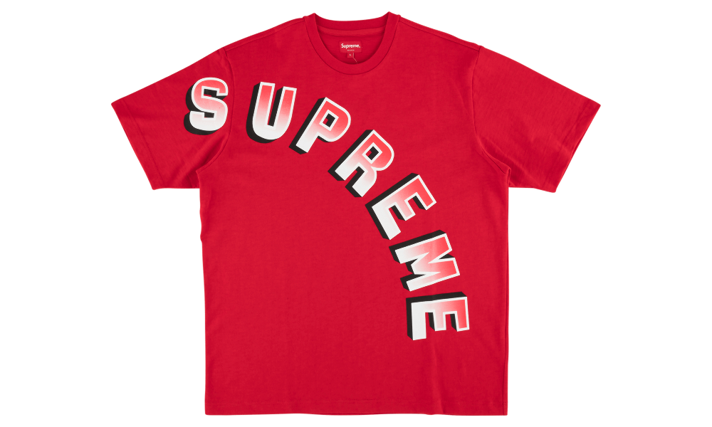 SUPREME CROSS LOGO TEE "RED"