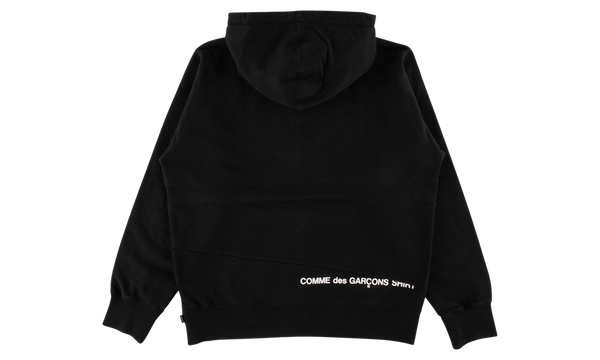 Supreme x Comme des Garçons Black Terry Knit Split Logo Hoodie L