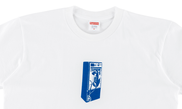 SUPREME PAYPHONE TEE WHITE GetEmKicks