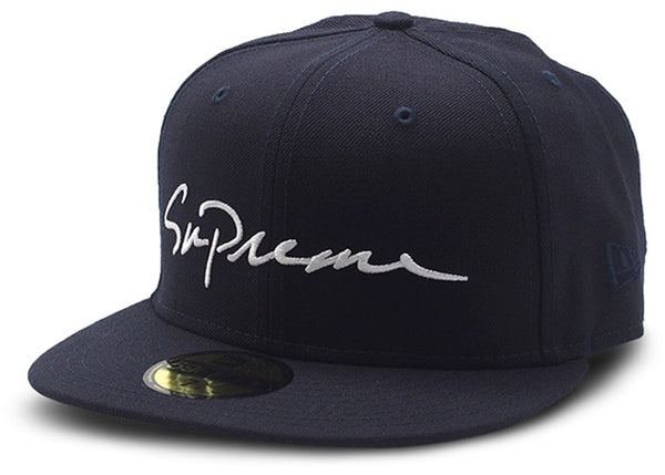 SUPREME CLASSIC SCRIPT NEW ERA CAP 'NAVY'