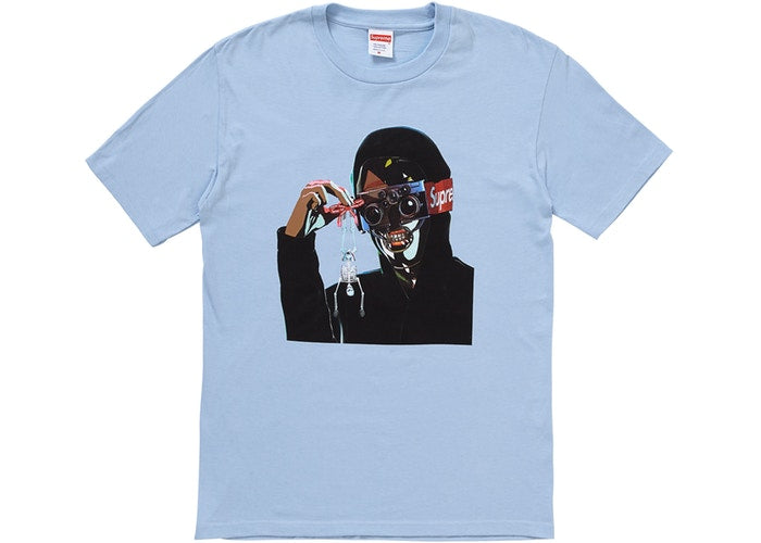 SUPREME CREEPER TEE "BABY BLUE"