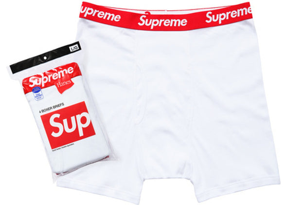 SUPREME BOXER BRIEFS "WHITE"