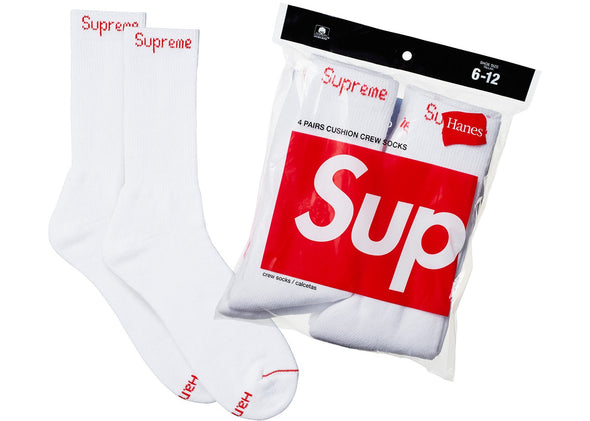 SUPREME CREW SOCKS "WHITE"