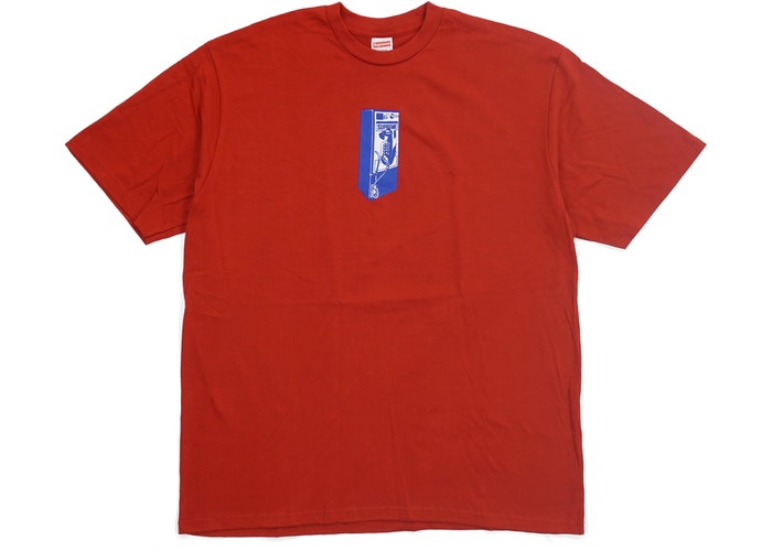SUPREME PAYPHONE TEE "RED"