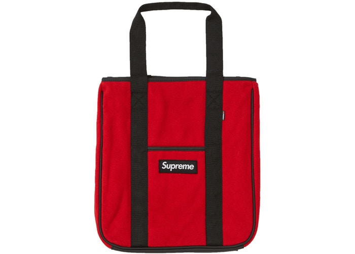 SUPREME POLARTEC TOTE BAG ''RED''