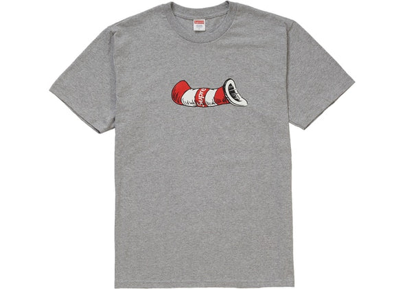 SUPREME CAT IN THE HAT TEE "GREY"