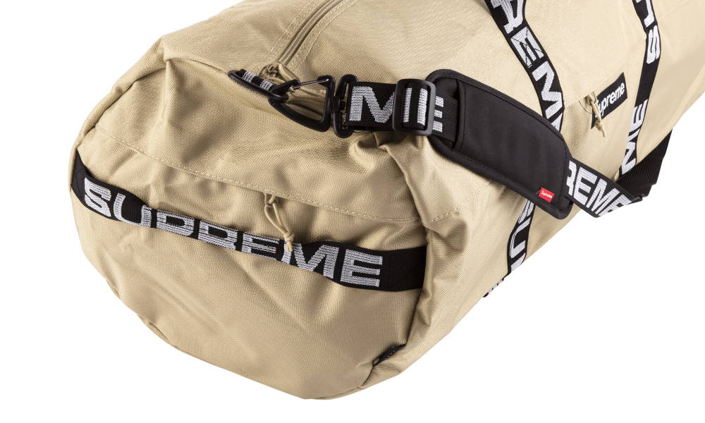 Supreme duffle top bag tan