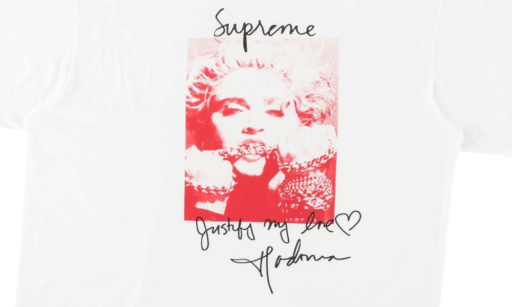 Tシャツ・カットソー Supreme Madonna Tee White SUPREME MADONNA TEE