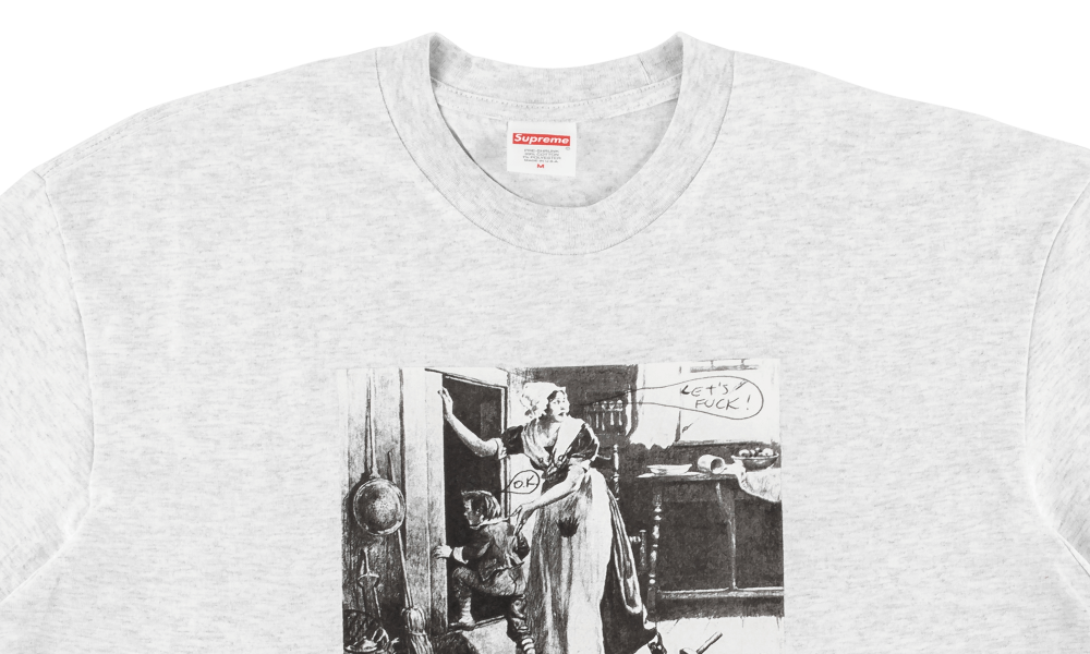 SUPREME MIKE KELLEY HIDING FROM INDIAN TEE ''ASH GREY''