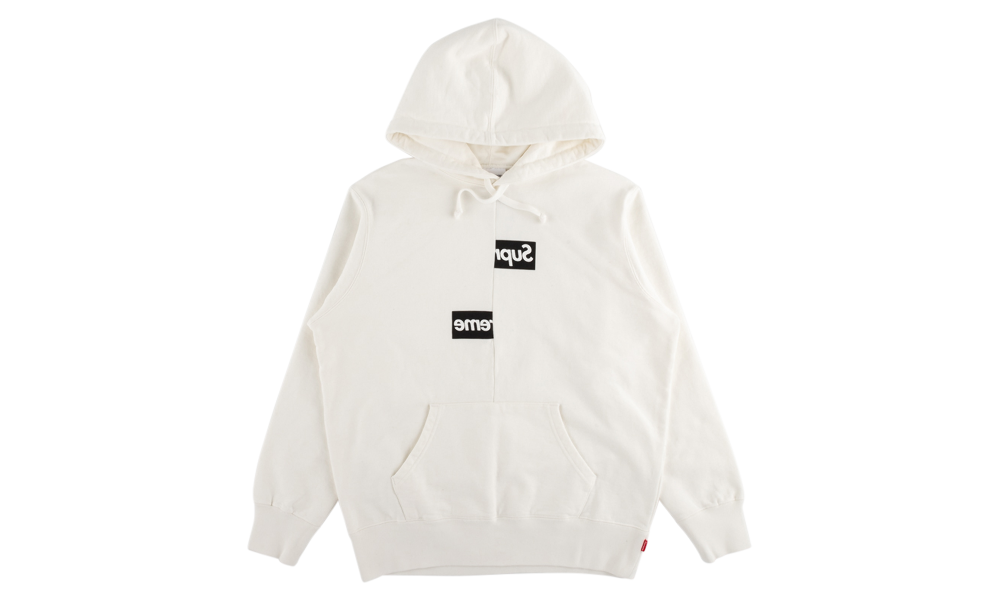 Supreme cdg split 2025 box logo hoodie