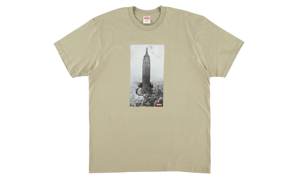 SUPREME x MIKE KELLEY EMPIRE STATE TEE "CLAY"
