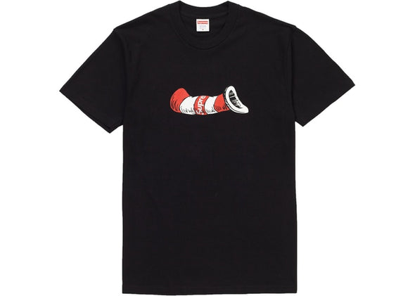 SUPREME CAT IN THE HAT TEE "BLACK"