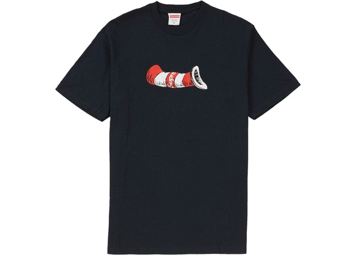 SUPREME CAT IN THE HAT TEE "NAVY"