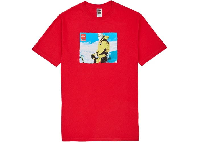 SUPREME x THE NORTH FACE TEE "RED"
