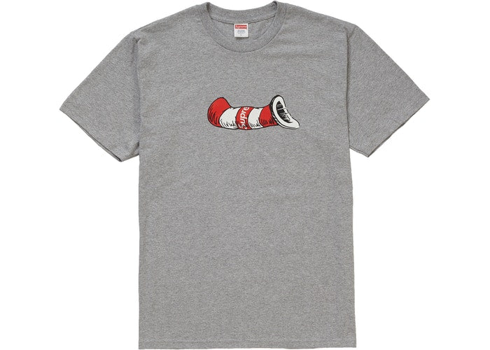 SUPREME CAT IN THE HAT TEE "GREY"